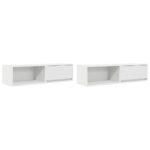 vidaXL TV skrinky 2 ks biele 100x31x25,5 cm, z umelého dreva – Obrázok 2