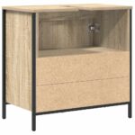 vidaXL Kúpeľňová skrinka pod umývadlo, dub sonoma, 60x34,5x60 cm – Obrázok 8