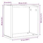 vidaXL Nástenné kockové police 2 ks, čierny dub 30x15x30 cm, technické drevo – Obrázok 11