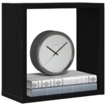 vidaXL Nástenné kockové police 2 ks, čierny dub 30x15x30 cm, technické drevo – Obrázok 4