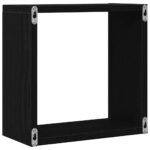 vidaXL Nástenné kockové police 2 ks, čierny dub 30x15x30 cm, technické drevo – Obrázok 8