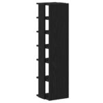 vidaXL Skrinky na topánky 2 ks, čierny dub 25x27x102 cm, umelé drevo – Obrázok 8