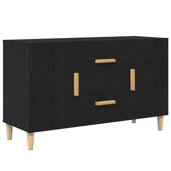 vidaXL Komoda, čierny dub 100x36x60 cm, imitácia dreva – Obrázok 2