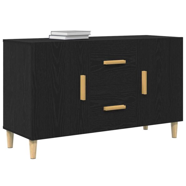 vidaXL Komoda, čierny dub 100x36x60 cm, imitácia dreva – Obrázok 4