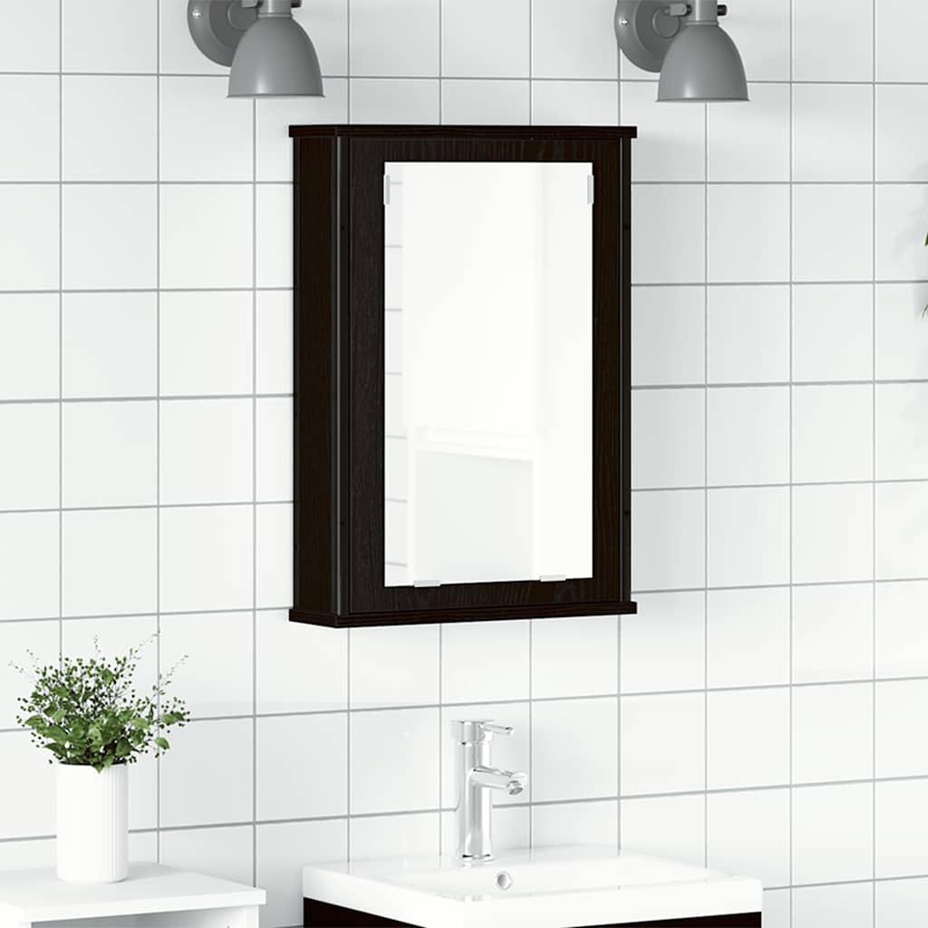 862231_1.jpg vidaXL Kúpeľňová zrkadlová skrinka, čierny dub, 42x12x60 cm, imitácia dreva – Obrázok 1