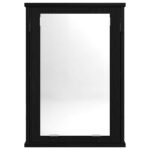 vidaXL Kúpeľňová zrkadlová skrinka, čierny dub, 42x12x60 cm, imitácia dreva – Obrázok 4