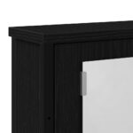 vidaXL Kúpeľňová zrkadlová skrinka, čierny dub, 42x12x60 cm, imitácia dreva – Obrázok 8
