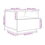 vidaXL Konferenčný stolík s LED svetlami, čierny dub 50x49x40 cm – Obrázok 13