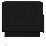 vidaXL Konferenčný stolík s LED svetlami, čierny dub 50x49x40 cm – Obrázok 7