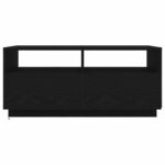 vidaXL Konferenčný stolík s LED svetlami, čierny dub 90x49x40 cm – Obrázok 6
