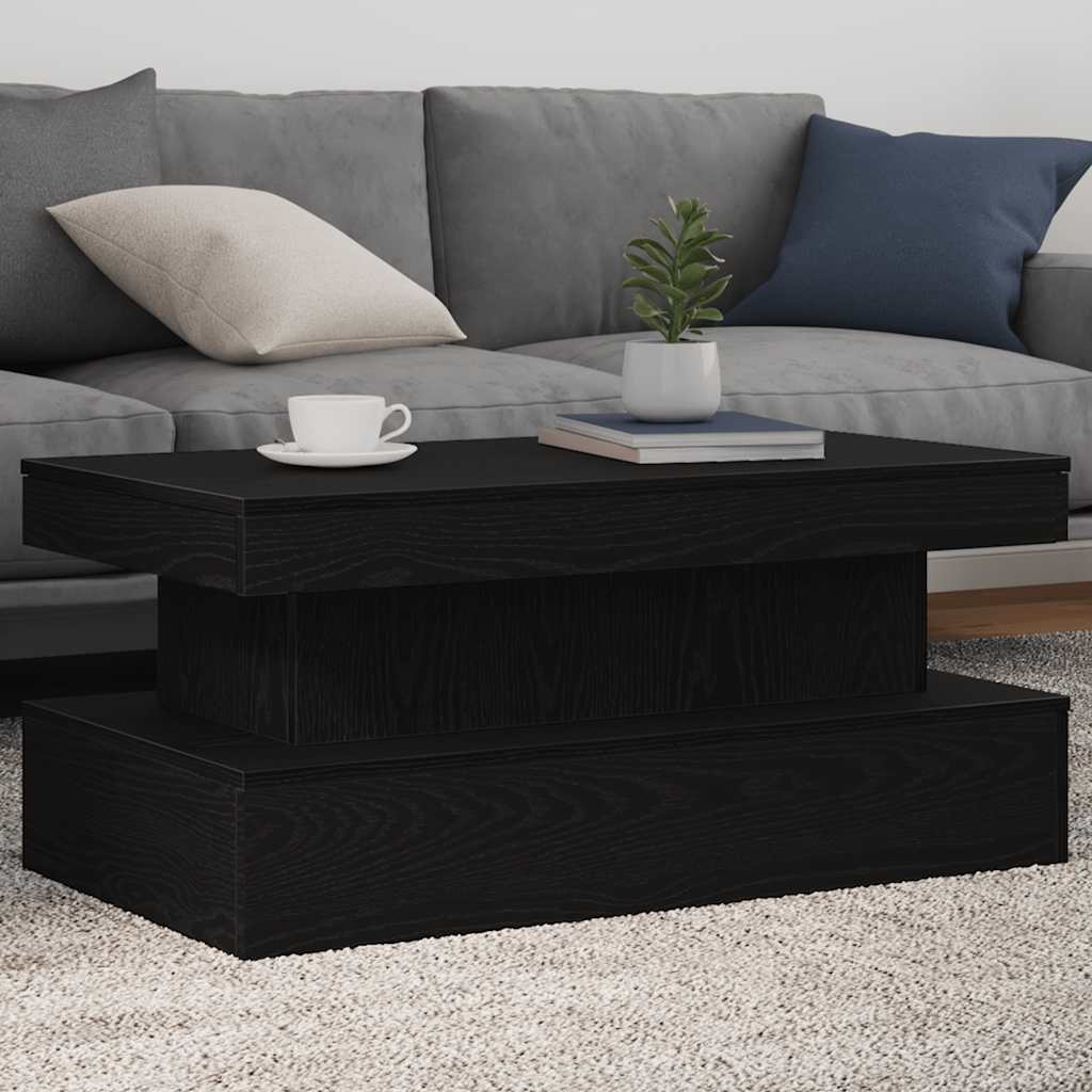 862256_1.jpg vidaXL Konferenčný stolík s LED svetlami, čierny dub 90x50x40 cm – Obrázok 1