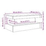 vidaXL Konferenčný stolík s LED svetlami, čierny dub 90x50x40 cm – Obrázok 13