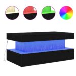 vidaXL Konferenčný stolík s LED svetlami, čierny dub 90x50x40 cm – Obrázok 2
