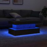 vidaXL Konferenčný stolík s LED svetlami, čierny dub 90x50x40 cm – Obrázok 5