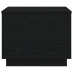 vidaXL Konferenčný stolík s LED svetlami, čierny dub 50x50x40 cm – Obrázok 7