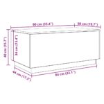 vidaXL Konferenčný stolík s LED svetlami, čierny dub 90x50x40 cm – Obrázok 13