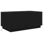 vidaXL Konferenčný stolík s LED svetlami, čierny dub 90x50x40 cm – Obrázok 3