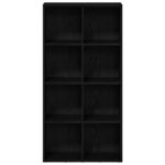 vidaXL Knižnica, čierny dub, 66x30x130 cm, imitácia dreva – Obrázok 5