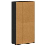 vidaXL Knižnica, čierny dub, 66x30x130 cm, imitácia dreva – Obrázok 7