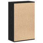 vidaXL Knižnica, čierny dub, 50x25x80 cm, imitácia dreva – Obrázok 7