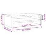 vidaXL Stojan na monitor, čierny dub, 42x24x13 cm, umelé drevo – Obrázok 10