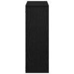 vidaXL Nástenná polica, čierny dub 104x20x58,5 cm, umelé drevo – Obrázok 6