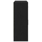 vidaXL Komoda, čierny dub, 91x28x75 cm, imitácia dreva – Obrázok 7