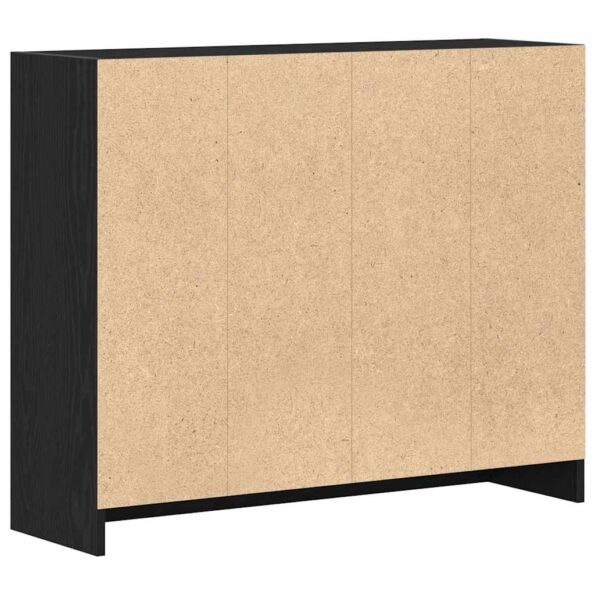 vidaXL Komoda, čierny dub, 91x28x75 cm, imitácia dreva – Obrázok 8