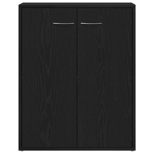 vidaXL Komoda, čierny dub, 60x30x75 cm, imitácia dreva – Obrázok 6