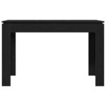 vidaXL Jedálenský stôl, čierny dub 120x60x76 cm, umelé drevo – Obrázok 5