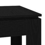 vidaXL Jedálenský stôl, čierny dub 120x60x76 cm, umelé drevo – Obrázok 8