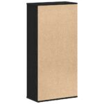 vidaXL Knižnica, čierny dub, 50x25x104 cm, imitácia dreva – Obrázok 7