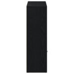vidaXL Knižnica čierny dub 98x29x97,5 cm, umelé drevo – Obrázok 7