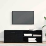 vidaXL TV skrinka, čierny dub, 120x34x37 cm, umelé drevo – Obrázok 3