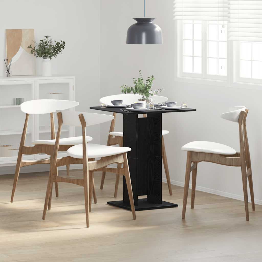 862494_1.jpg vidaXL Bistro stôl, čierny dub, 60x60x75 cm, imitácia dreva – Obrázok 1