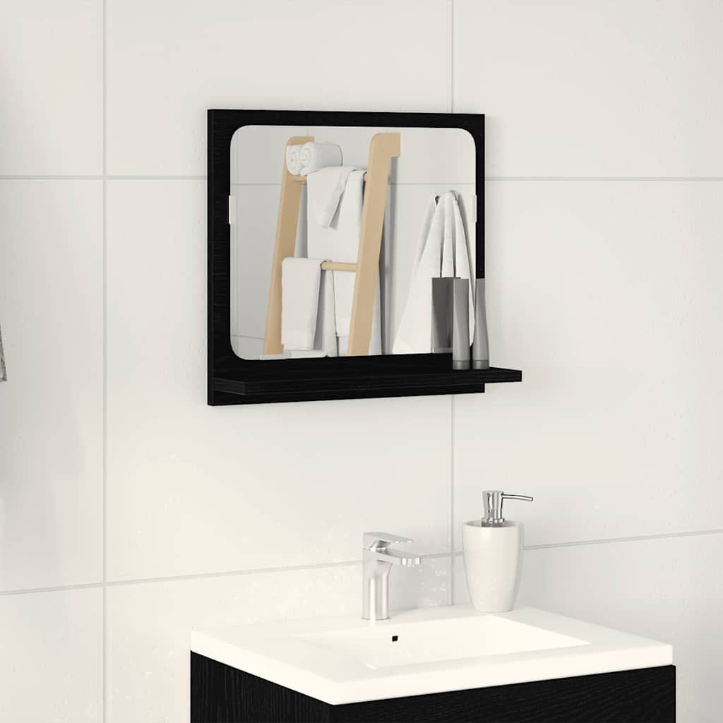 862524_1.jpg vidaXL Kúpeľňové zrkadlo, čierny dub, 40x10,5x37 cm, imitácia dreva – Obrázok 1