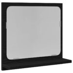 vidaXL Kúpeľňové zrkadlo, čierny dub, 40x10,5x37 cm, imitácia dreva – Obrázok 2