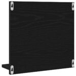 vidaXL Kúpeľňové zrkadlo, čierny dub, 40x10,5x37 cm, imitácia dreva – Obrázok 7