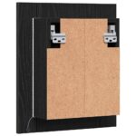 vidaXL LED kúpeľňová zrkadlová skrinka, čierny dub 40x12x45 cm, imitácia dreva – Obrázok 9