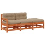 vidaXL Rohová sedačka Voskovo hnedá 190 x 62 x 70,5cm Borovicový masív – Obrázok 2