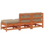 vidaXL Rohová sedačka Voskovo hnedá 190 x 62 x 70,5cm Borovicový masív – Obrázok 7
