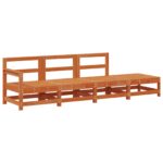 vidaXL Rohová sedačka Vosková Hnedá 252 x 62 x 70,5 cm – Obrázok 2