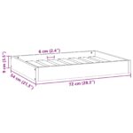 vidaXL Psia postel' Včelí hnedý 72 x 54 x 9 cm – Obrázok 7