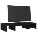 vidaXL Nastaviteľný stojan na monitor, čierny dub, 60x24x10,5 cm, umelé drevo – Obrázok 4