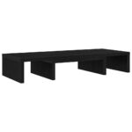 vidaXL Nastaviteľný stojan na monitor, čierny dub, 60x24x10,5 cm, umelé drevo – Obrázok 7