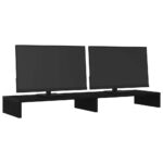 vidaXL Stojan na monitor, čierny dub, 100x27x10 cm, umelé drevo – Obrázok 4