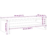 vidaXL Stojan na monitor, čierny dub, 54x22x15 cm, umelé drevo – Obrázok 11