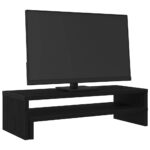 vidaXL Stojan na monitor, čierny dub, 54x22x15 cm, umelé drevo – Obrázok 4