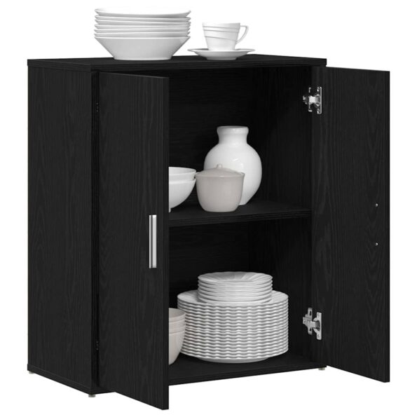 vidaXL Komoda, čierny dub, 60x31x70 cm, imitácia dreva – Obrázok 4