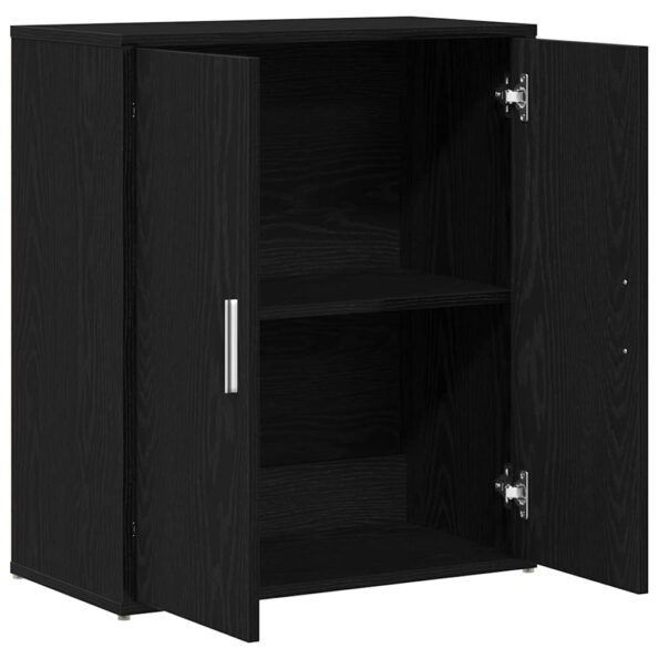 vidaXL Komoda, čierny dub, 60x31x70 cm, imitácia dreva – Obrázok 5